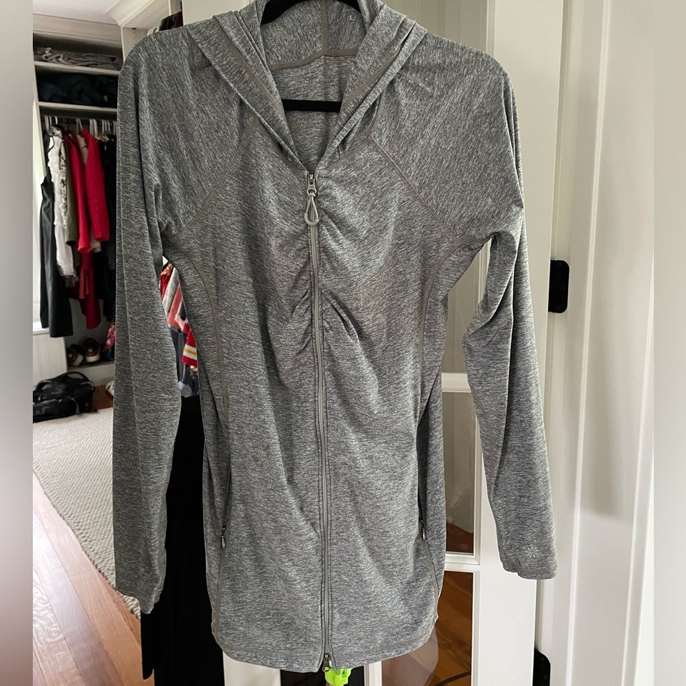 Excellent used condition! Athleta full zip UPF jacket. Size large.